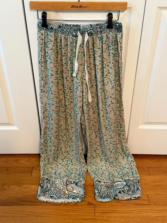 Anthropologie Maaji Green Paisley Print Pajama Set - Picture 5 of 7